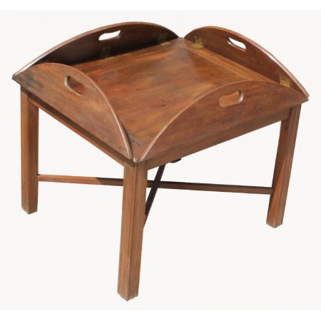 Schöner original viktorianischer Mahagoni Butlers Tray Tisch antik 1850