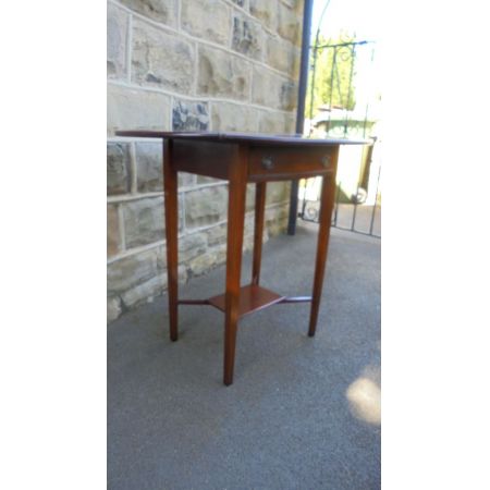 Edwardianischer Antiker Mahagoni Butlers Tray Tisch 1890