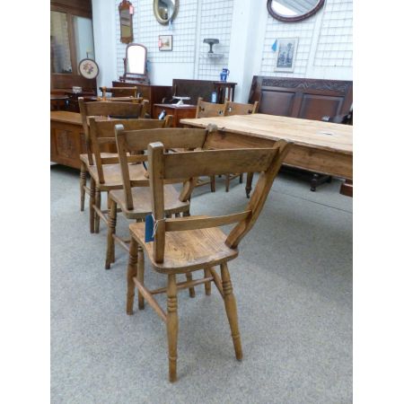 Englischer Antiker Satz von 4 Stühlen ca. 19.JH