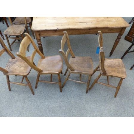 Englischer Antiker Satz von 4 Stühlen ca. 19.JH