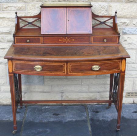 Original Antiker Englischer Edwardianischer Damen Schreibtisch ca. 1900