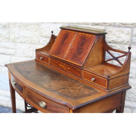 Original Antiker Englischer Edwardianischer Damen Schreibtisch ca. 1900