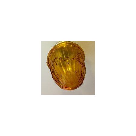 Edwardianische Braunglas Laterne original antikca. 1900