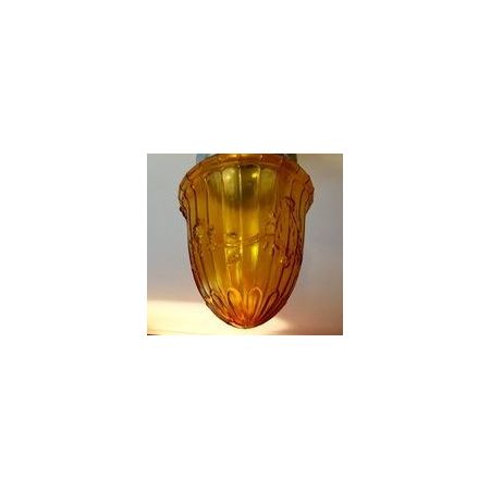 Edwardianische Braunglas Laterne original antikca. 1900
