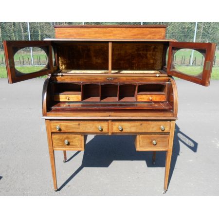 Hübscher antiker Edwardianischer Mahagoni Sekretär englisch 1900