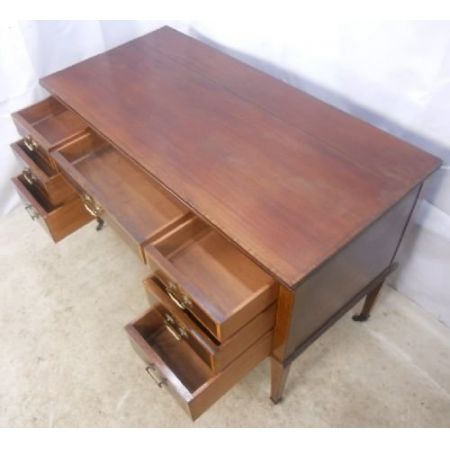 Edwardianischer Mahagoni Schreibtisch original antik England 