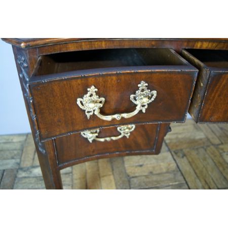 Herrlicher antiker edwardianischer Mahagoni Schreibtisch mit Leder 1910