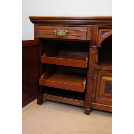 Original antikes viktorianisches Mahagoni Sideboard englisch 1850