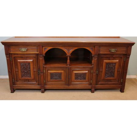 Original antikes viktorianisches Mahagoni Sideboard englisch 1850