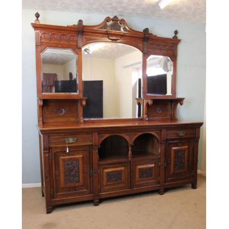 Original antikes viktorianisches Mahagoni Sideboard englisch 1850
