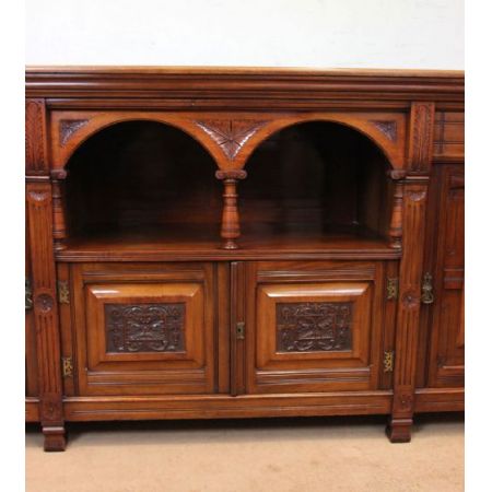 Original antikes viktorianisches Mahagoni Sideboard englisch 1850