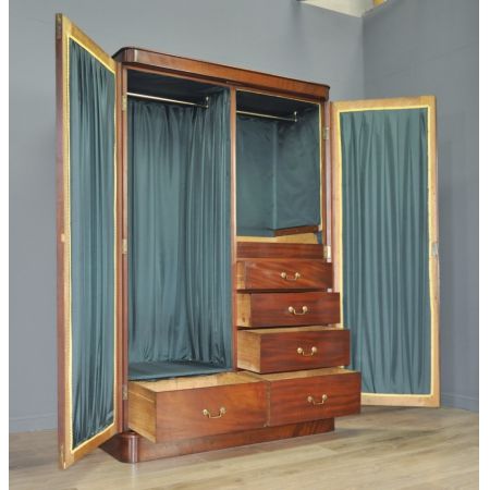 Sehr guter antiker viktorianischer Mahagoni Kleiderschrank englisch 1860