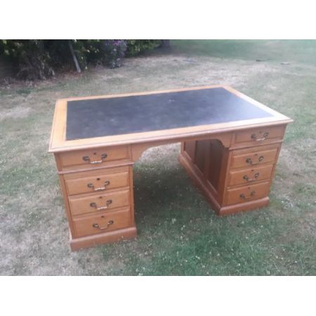 Großer original antiker Schreibtisch Eiche England 1910