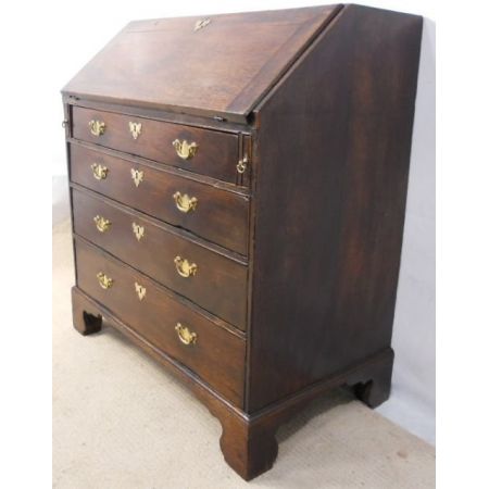 Georgianischer original antiker Sekretär Eiche englisch 1700