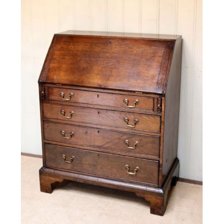 Antiker Englischer georgianischer Eichen Sekretär 1800