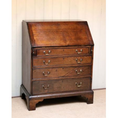 Antiker Englischer georgianischer Eichen Sekretär 1800