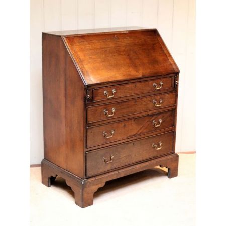 Antiker Englischer georgianischer Eichen Sekretär 1800