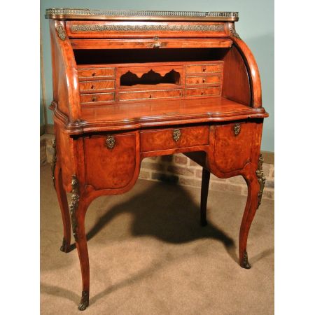 Englischer Antiker Nussbaum Sekretär 1890