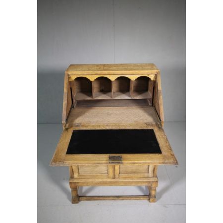 Original antiker Eichen Sekretär Harrods England 1920