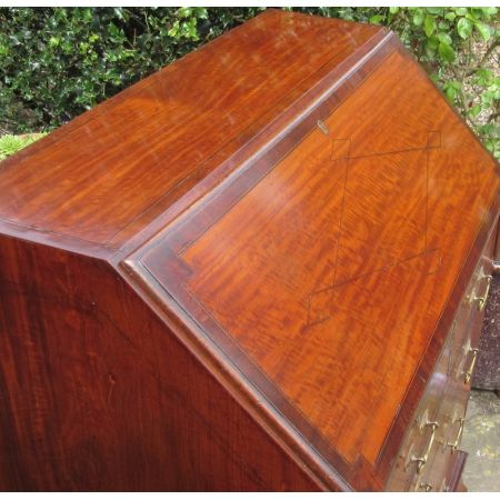 Sehr schöner antiker Satinholz Mahagoni Sekretär England circa 1900