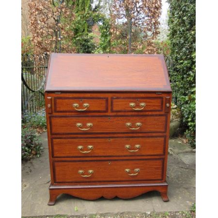 Sehr schöner antiker Satinholz Mahagoni Sekretär England circa 1900