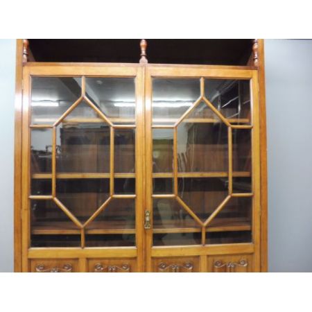 Viktorianischer Mahagoni Bücherschrank aus England antik ca 1900