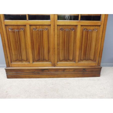 Viktorianischer Mahagoni Bücherschrank aus England antik ca 1900