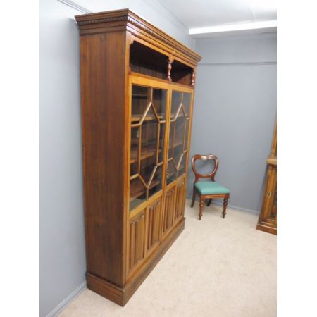 Viktorianischer Mahagoni Bücherschrank aus England antik ca 1900