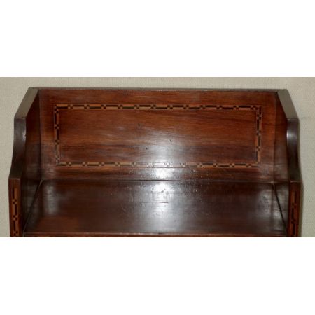 Schlanker original antiker Edwardianischer Mahagoni Bücherschrank Liberty Stil 1890