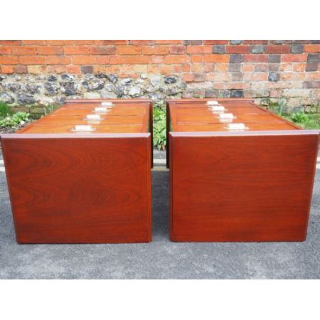 Schönes Paar original antike edwardianische Mahagoni Kommoden 1910