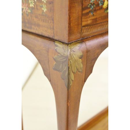 Herrliche antike edwardianische Satinholz Vitrine England 1900