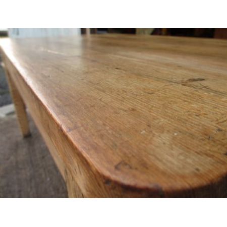 Original viktorianischer Kiefern Esstisch Weichholz antik 1850