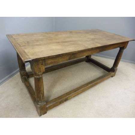 Sehr schöner antiker Eichen Esstisch erweiterbar ca 1800