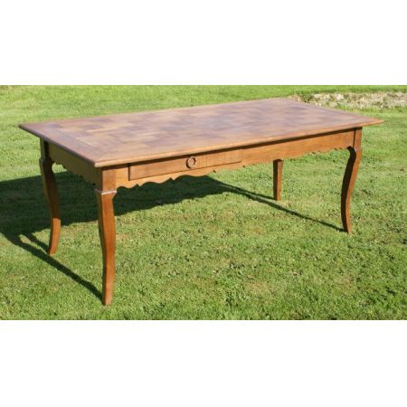 Großer original antiker französischer Eichen Esstisch 1890