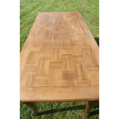 Großer original antiker französischer Eichen Esstisch 1890