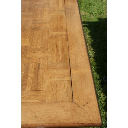 Großer original antiker französischer Eichen Esstisch 1890