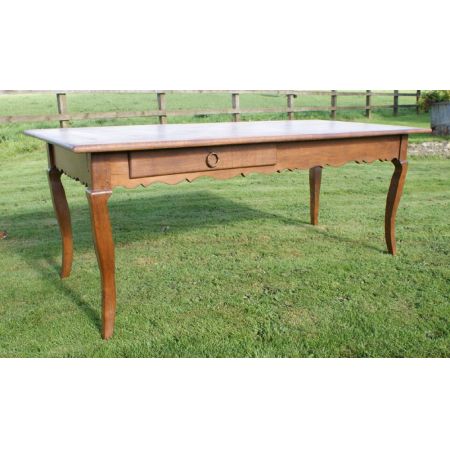 Großer original antiker französischer Eichen Esstisch 1890