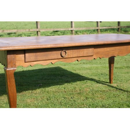 Großer original antiker französischer Eichen Esstisch 1890