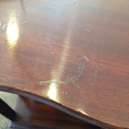 Original antikes Mahagoni Revolving Bookcase Tisch England 1890