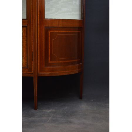 Original edwardianische englische Mahagoni Vitrine antik 1900