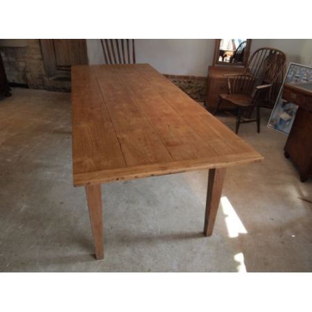 Feiner französischer viktorianischer antiker Landhaus Esstisch Kastanie ca 1850