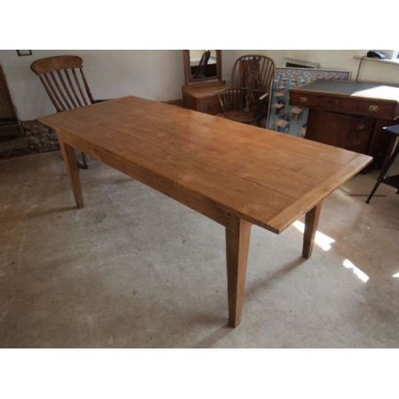 Feiner französischer viktorianischer antiker Landhaus Esstisch Kastanie ca 1850