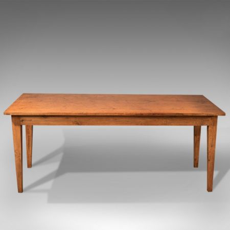 Französischer Landhaus Esstisch Eiche antik ca 1890