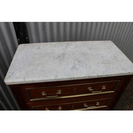 2 Original antike hohe Mahagoni Kommoden England 1900