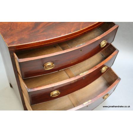 Original antike georgianische Mahagoni Kommode George III England 1800