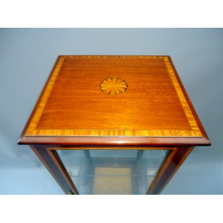 Kleine original antike Mahagoni Vitrine England 1900