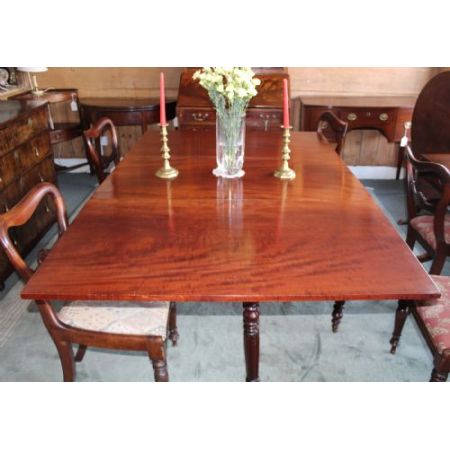 Großer original antiker Regency Mahagoni Esstisch erweiterbar 1790
