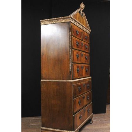 Antike Nussbaum Kommode England 1840