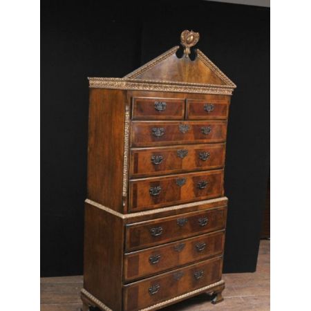Antike Nussbaum Kommode England 1840