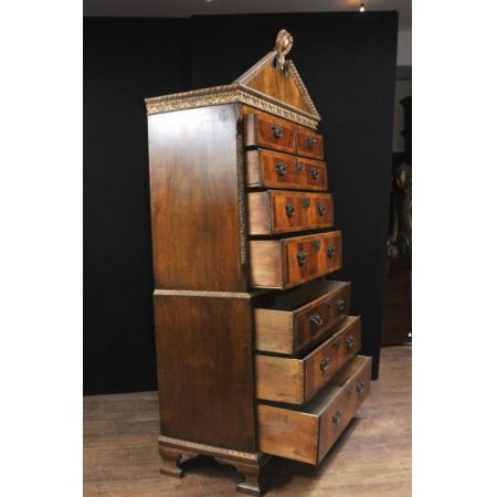Antike Nussbaum Kommode England 1840